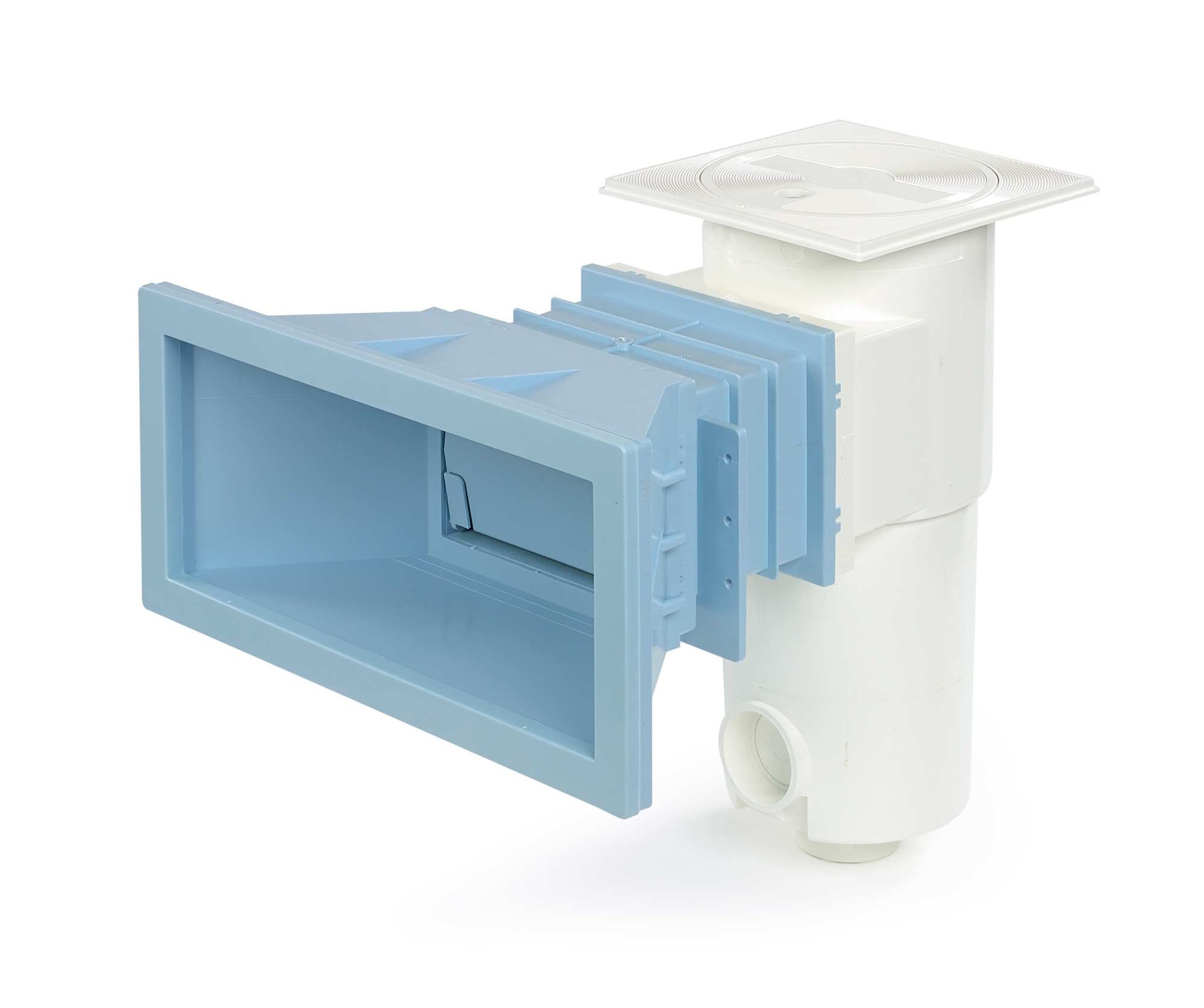 Wide throat skimmer in light blue, 40 cm